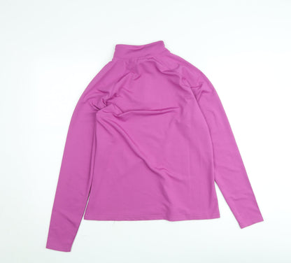 MP Women's Pink Long Sleeve 1/4 Zip Pullover Sweatshirt Size L
