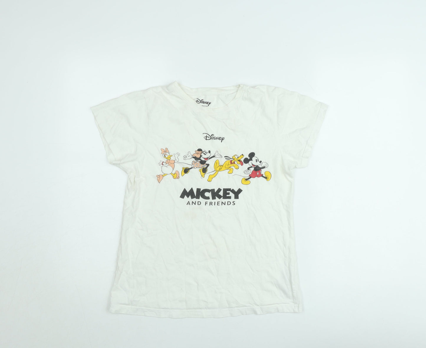 Disney at Primark Girls White XS Mickey & Friends Graphic T-Shirt