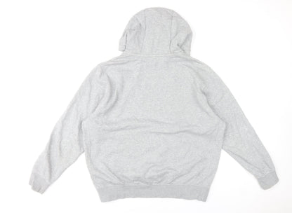 Mens UK Size L Nike Grey Pullover Hoodie