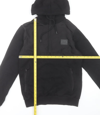 Supply & Demand Men's Black XS Pullover Hoodie with Zip Pockets