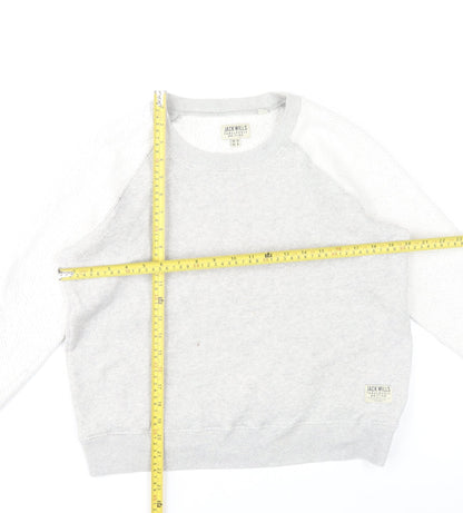 Womens UK Size 12 Jack Wills Grey Pullover Sweatshirt