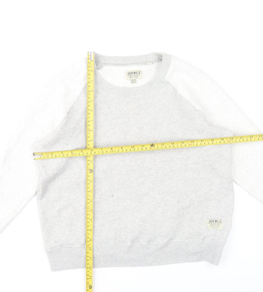Womens UK Size 12 Jack Wills Grey Pullover Sweatshirt