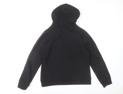 SoulCal & Co Women Black Large Pullover Hoodie 80% Cotton Logo Print