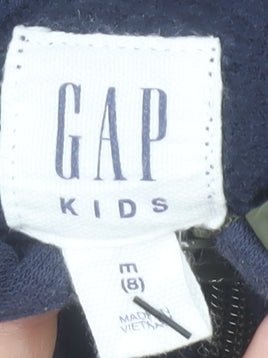 GAP Kids Boys Blue Hooded Full Zip Fleece Jacket 8-9 Years
