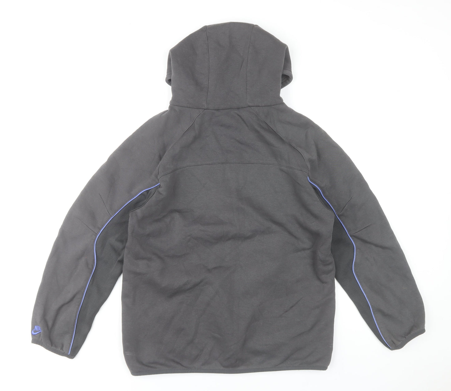 Nike Air Boys Black Full Zip Hoodie XL (13-15 Years) Cotton Blend