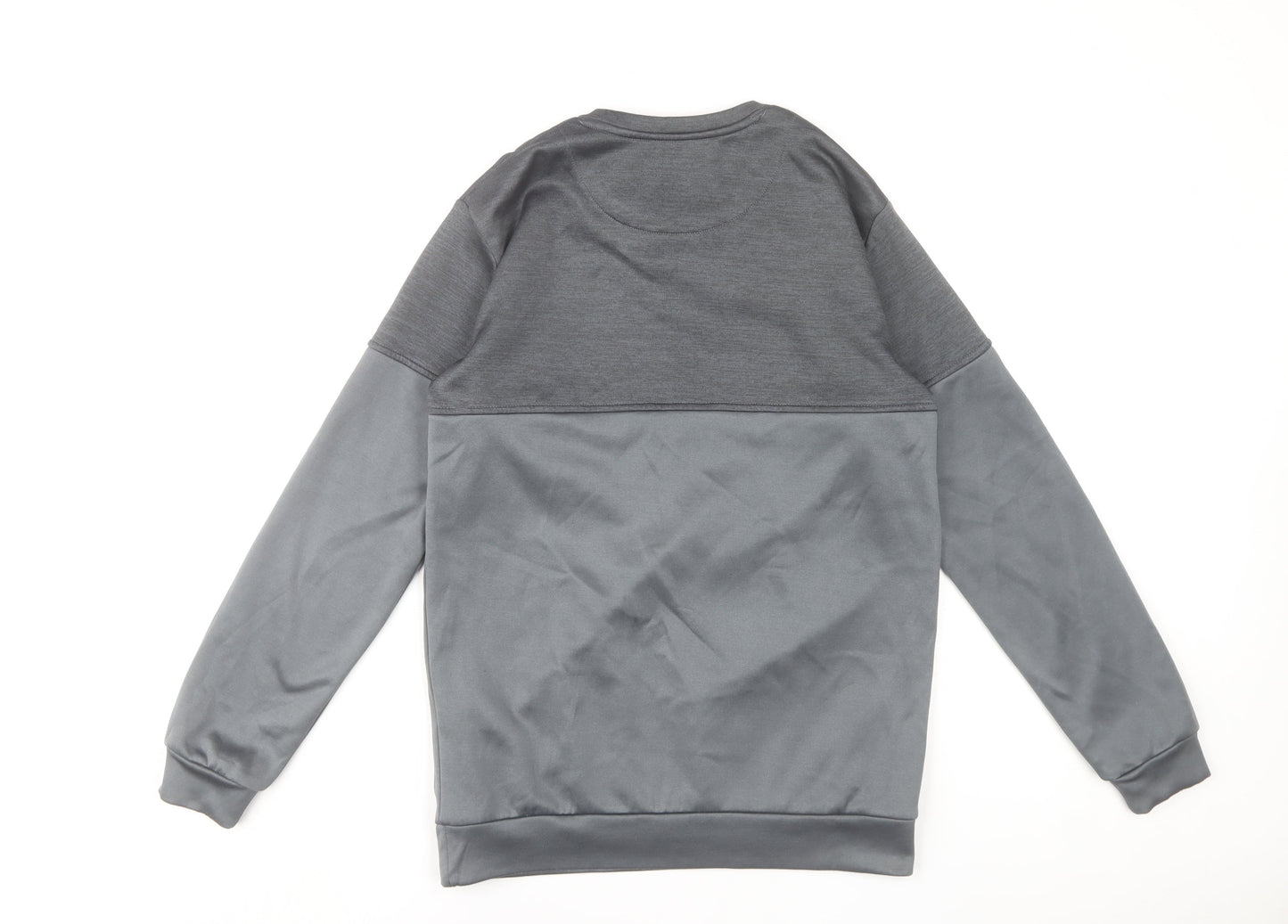 SikSilk Men's Grey Pullover Sweatshirt Size S Regular Fit
