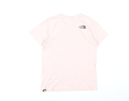The North Face Girls Pink XL Lightweight Cotton Logo T-Shirt