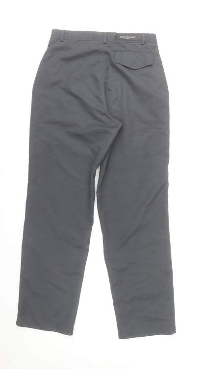 Daniel Christian Men's Black Cargo Trousers 30R Polyester Workwear