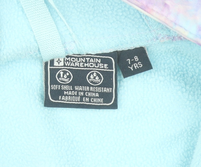 Mountain Warehouse Girls Pastel Tie Dye Soft Shell Hooded Jacket 7-8 Years
