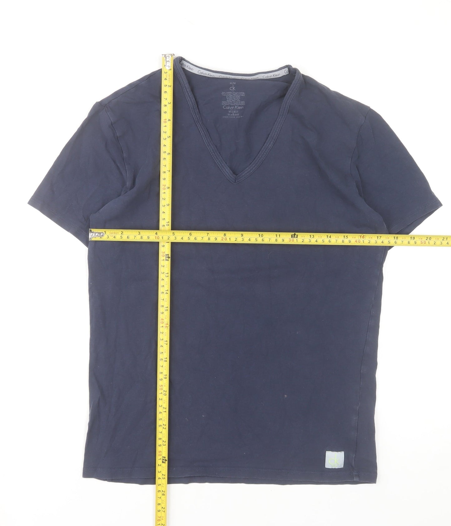 Mens UK Size M Calvin Klein Blue  T-Shirt