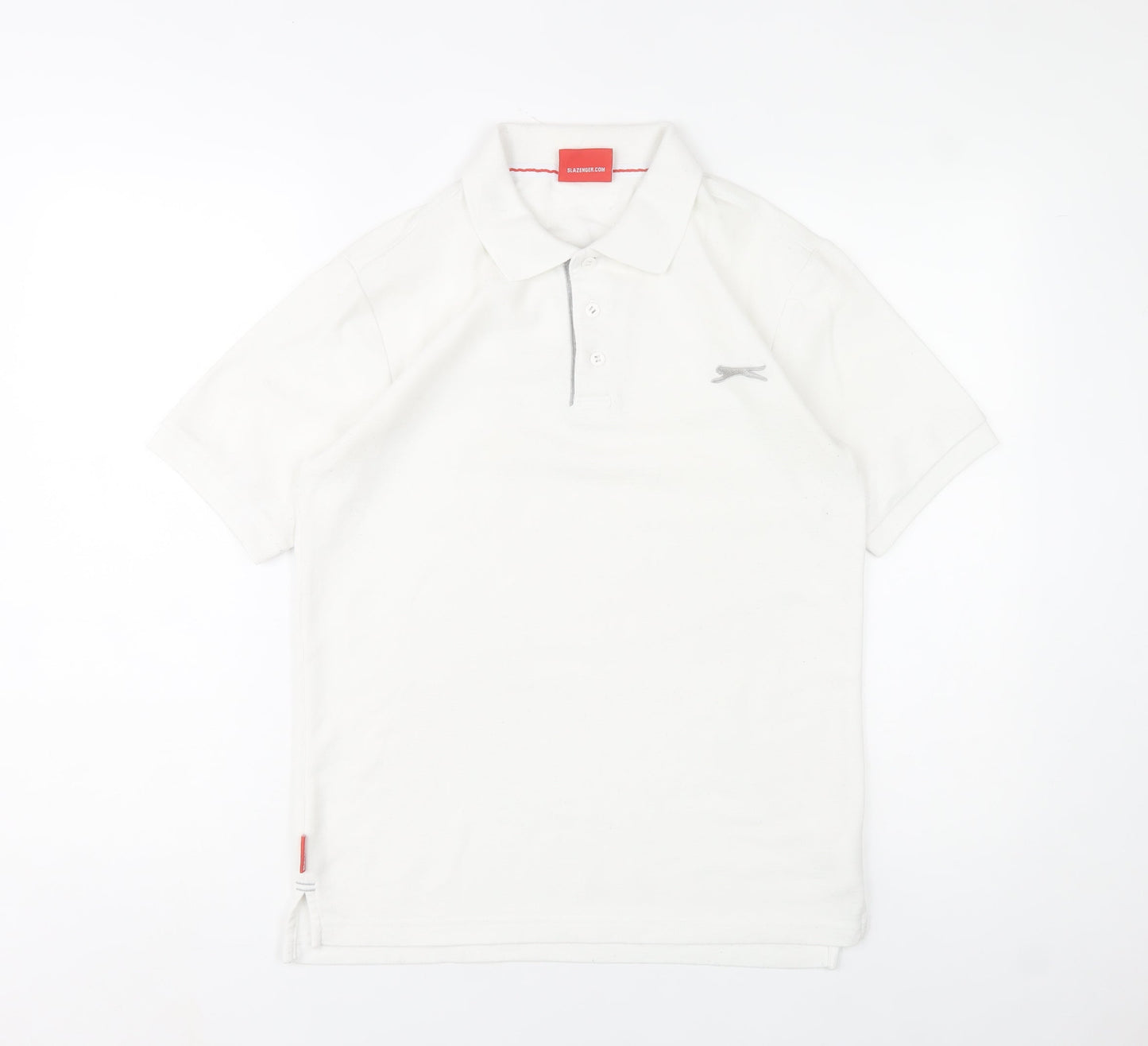 Slazenger Men's White Regular Fit Polo Shirt Size S Lightweight Sports Top