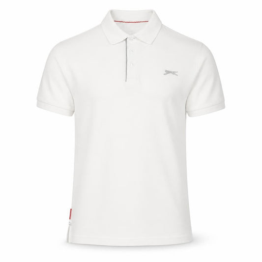 Slazenger Men's White Regular Fit Polo Shirt Size S Lightweight Sports Top