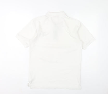 Slazenger Men's White Regular Fit Polo Shirt Size S Lightweight Sports Top