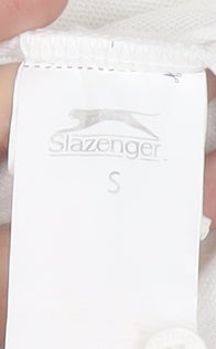 Slazenger Men's White Regular Fit Polo Shirt Size S Lightweight Sports Top