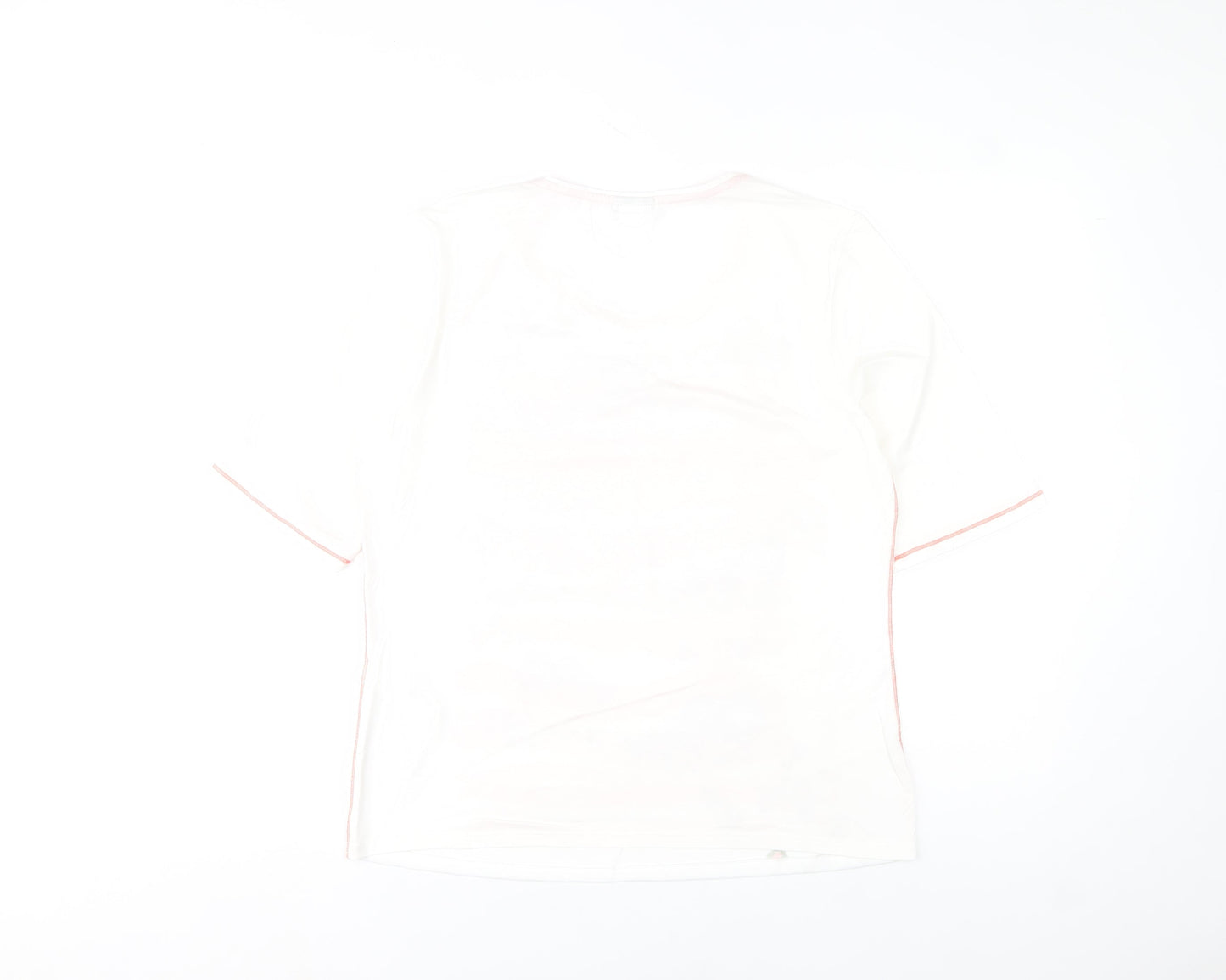 Barbara Lebek Womens Multicoloured Viscose Stretch T-Shirt Size 14R