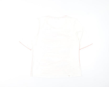 Barbara Lebek Womens Multicoloured Viscose Stretch T-Shirt Size 14R