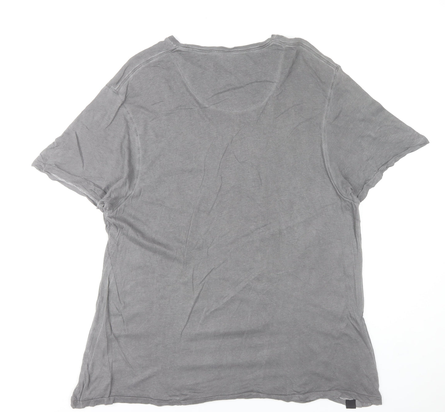 Unisex Adults UK Size 2XL Lee Cooper Grey Basic T-Shirt