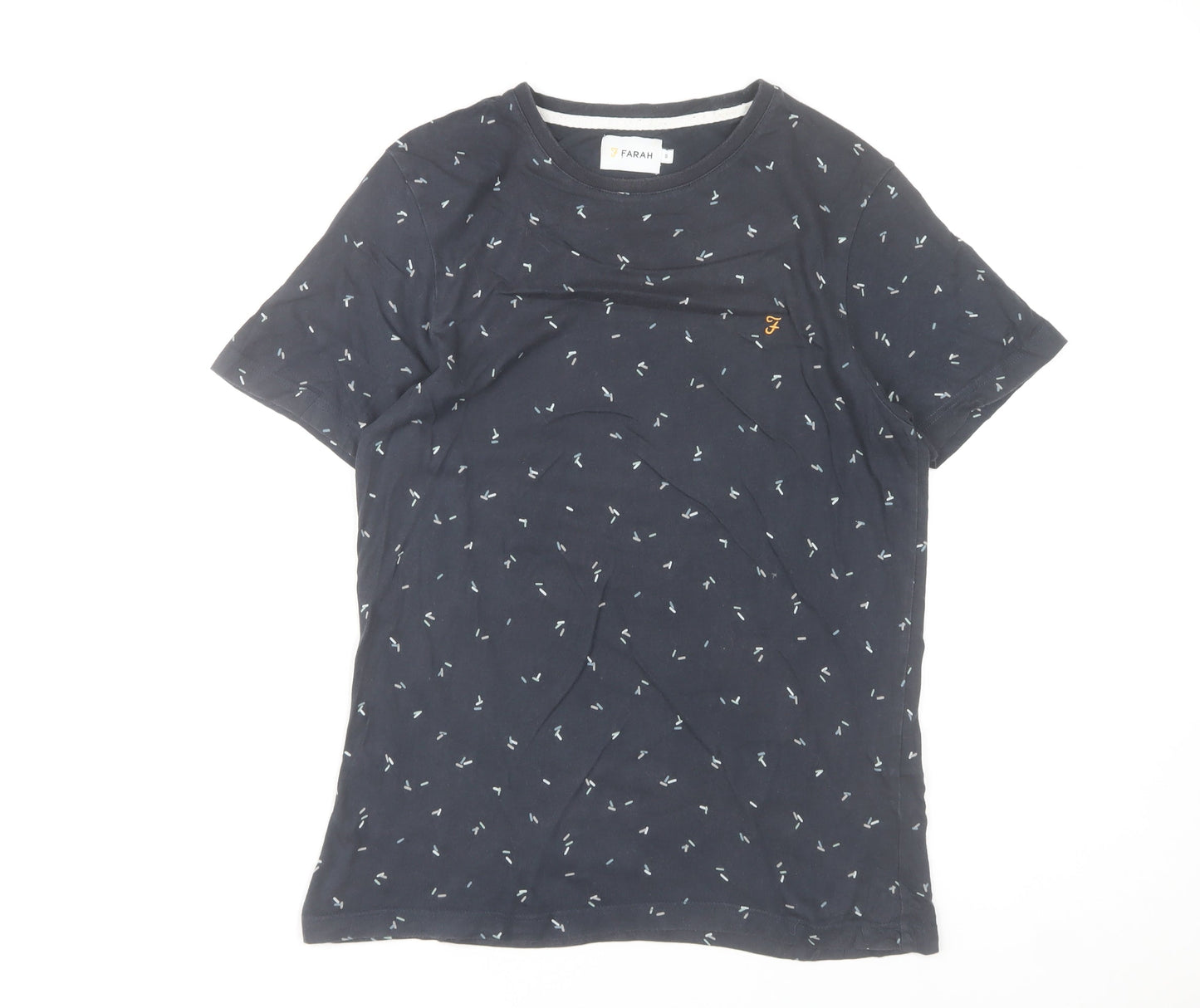 Mens UK Size S Farah Blue  T-Shirt