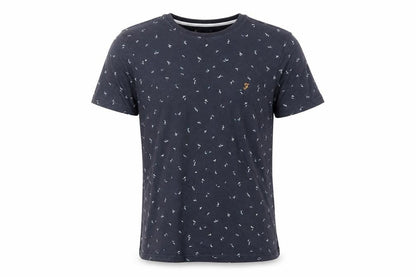 Mens UK Size S Farah Blue  T-Shirt