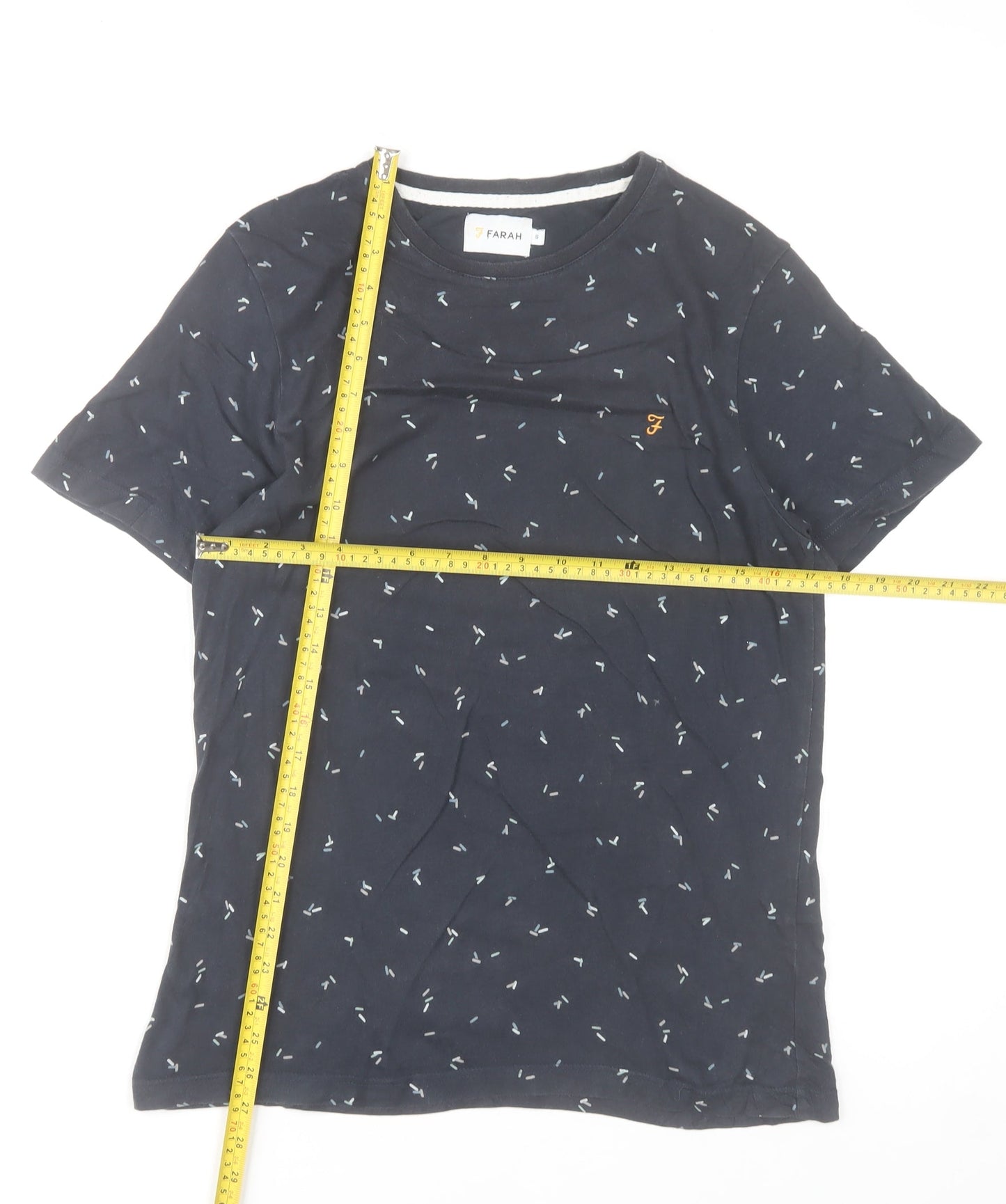 Mens UK Size S Farah Blue  T-Shirt