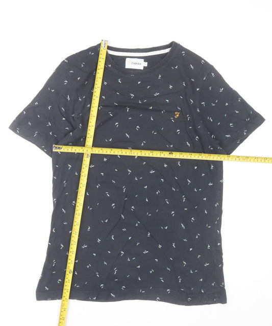 Mens UK Size S Farah Blue  T-Shirt