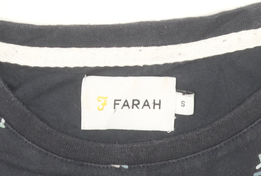Mens UK Size S Farah Blue  T-Shirt