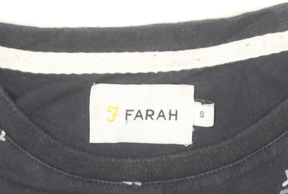 Mens UK Size S Farah Blue  T-Shirt