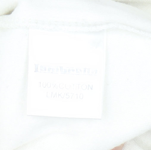 Lambretta Men's XL Retro Long Sleeve Black White Cotton T-Shirt