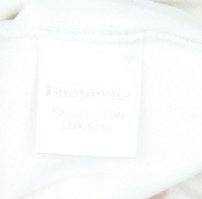 Lambretta Men's XL Retro Long Sleeve Black White Cotton T-Shirt