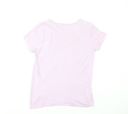 Friends Girls Pink T-Shirt 11-12 Years Graphic Print Short Sleeve Top