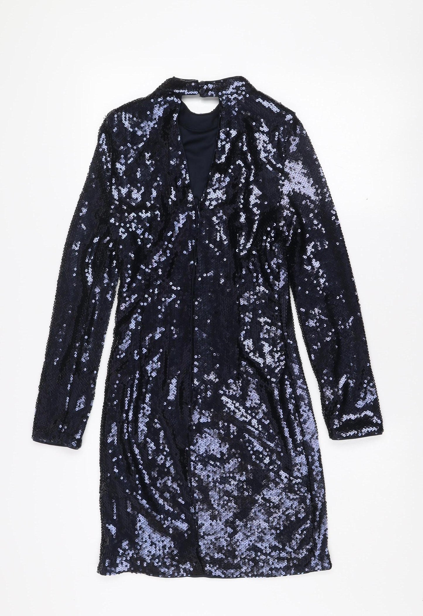 Marks and Spencer Women’s Petite Navy Sequin Bodycon Dress Size 6