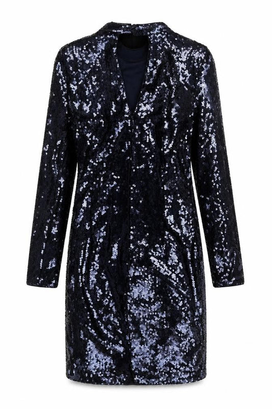 Marks and Spencer Women’s Petite Navy Sequin Bodycon Dress Size 6