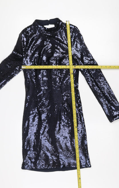 Marks and Spencer Women’s Petite Navy Sequin Bodycon Dress Size 6