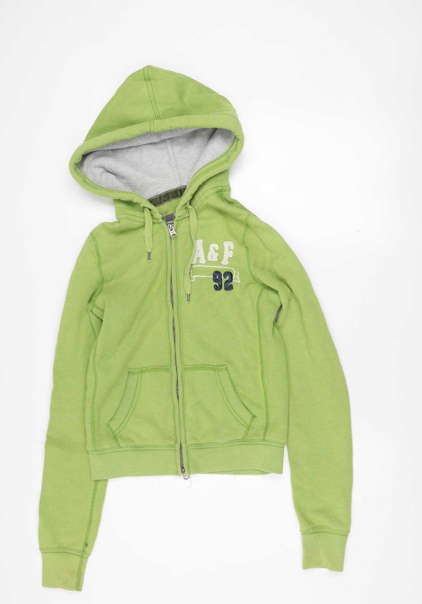 Abercrombie & Fitch Women’s Green Hooded Zip Jacket Size S
