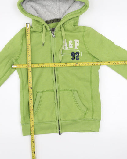 Abercrombie & Fitch Women’s Green Hooded Zip Jacket Size S
