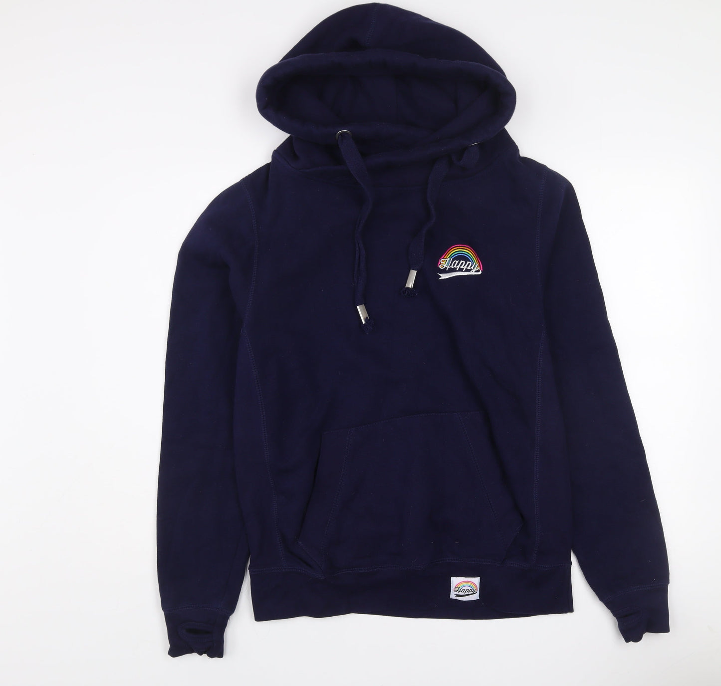 Pickle London Women’s Navy Hoodie Medium Cotton Blend Pullover