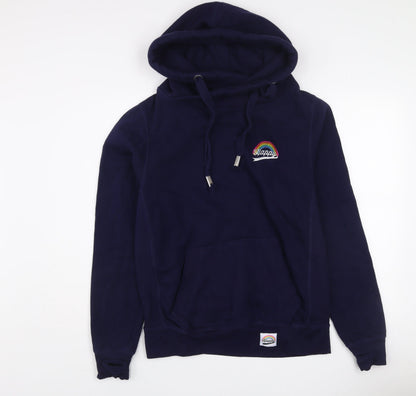 Pickle London Women’s Navy Hoodie Medium Cotton Blend Pullover