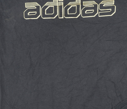 Adidas Men's Blue Short Sleeve Graphic Sports T-Shirt M