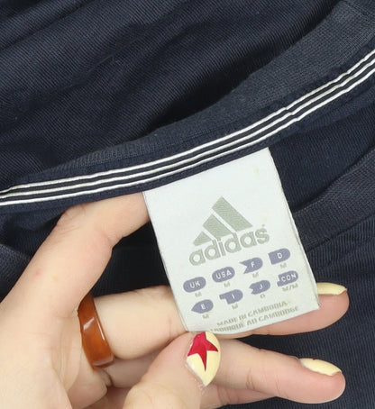 Adidas Men's Blue Short Sleeve Graphic Sports T-Shirt M