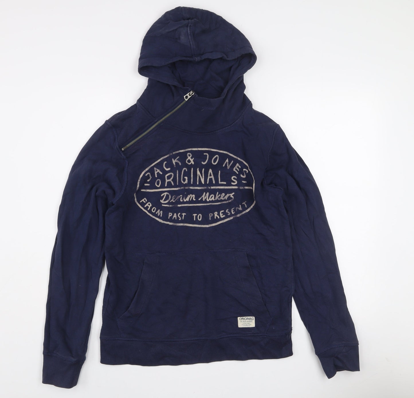 Mens UK Size S JACK & JONES Blue Pullover Hoodie