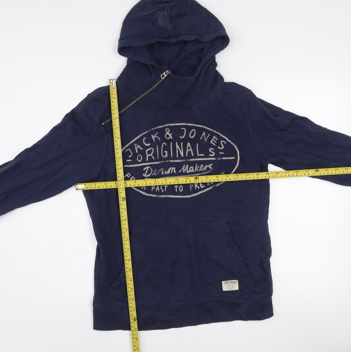 Mens UK Size S JACK & JONES Blue Pullover Hoodie