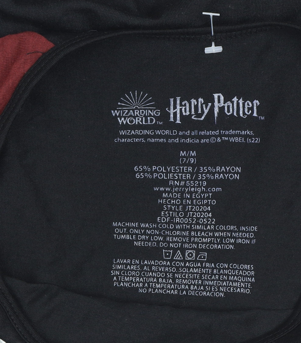 Harry Potter Boys Black 7-9 Years 3/4 Sleeve Platform 9¾ T-Shirt