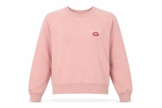 Amuse Society Womens Pink Graphic Pullover Sweatshirt Size 10
