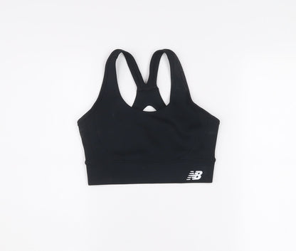 New Balance Women's Black Racerback Sports Bra Size 10