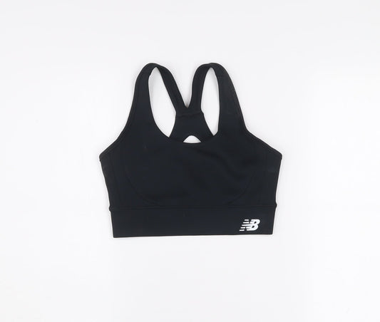 New Balance Women's Black Racerback Sports Bra Size 10