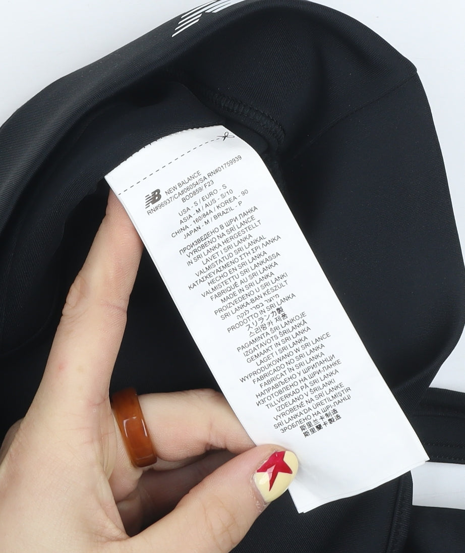 New Balance Women's Black Racerback Sports Bra Size 10