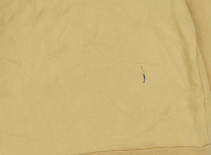 Dunnes Stores Mustard Attitude Sweatshirt Womens Small Cotton Blend
