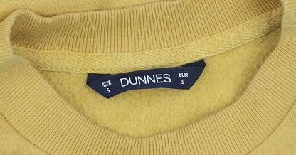 Dunnes Stores Mustard Attitude Sweatshirt Womens Small Cotton Blend
