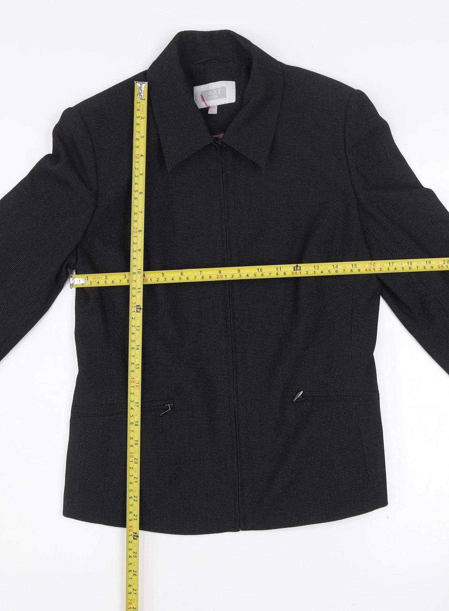 Womens UK Size 12 NEXT Black Basic Jacket