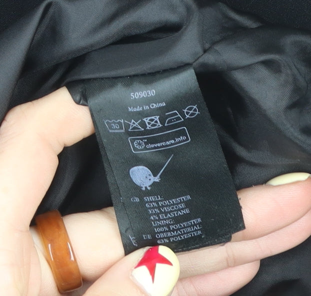 Monki Women's Black XS Double-Breasted Blazer Tailored Jacket